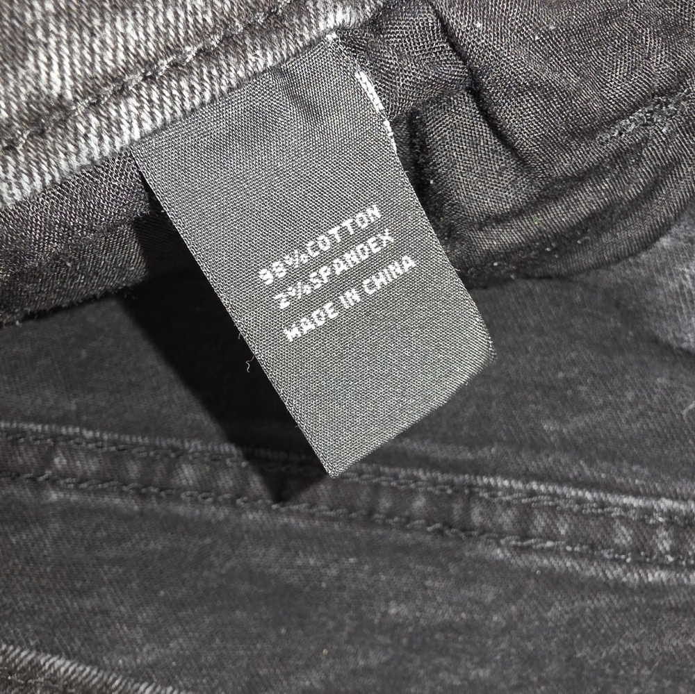 Fashion Nova NovaMen Men's Black Wash Jeans Size 38X30 Stretchy B-2928 - Picture 9 of 11